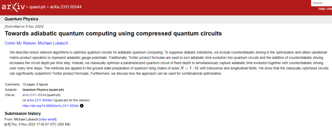Quantinuum scientists succeed in simplifying adiabatic quantum computing